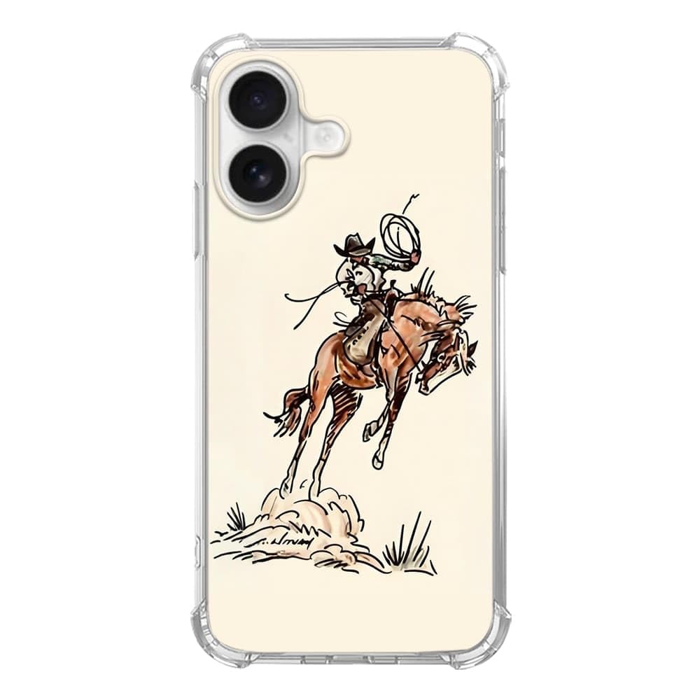 Pink Christmas Pattern Case for iPhone 16, Cute Reindeer, Trendy Cool Soft TPU Bumper Cover Case for iPhone 16
