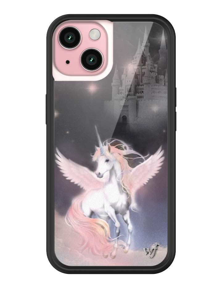 Wildflower Cases - Compatible with iPhone 15 | Protective Black Bumper, 6.5ft Drop Test Certified, Women Owned Small Business | Nature Floral Aesthetic Trendy Cute | Hummingbird
