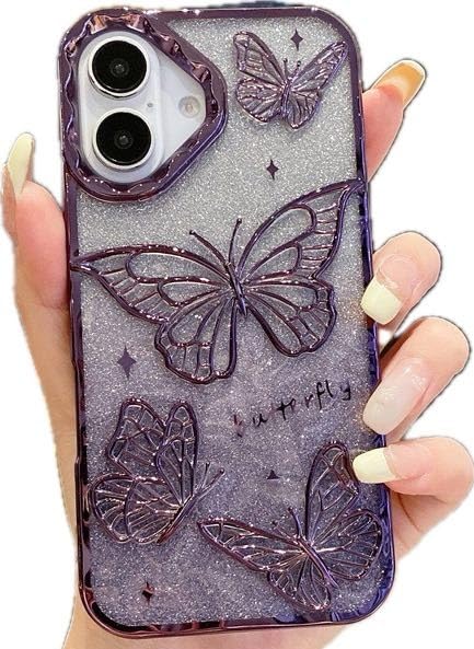 Blingy's for iPhone 16 Case, Christmas Pattern Winter Snowman Style with Falling Snowflake Design Transparent Soft TPU Protective Clear Case (6.1 inch) (Snowman)