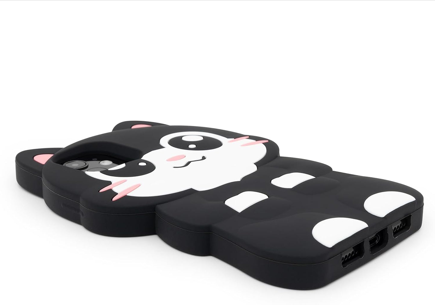 Dumkery Cute Pocket Cat iPhone 11 Case, Kitty Cat 3D Funny Cartoon Animals Soft Silicone Full Protection Shockproof Cases Cover Skin for Kids Girls Women Children