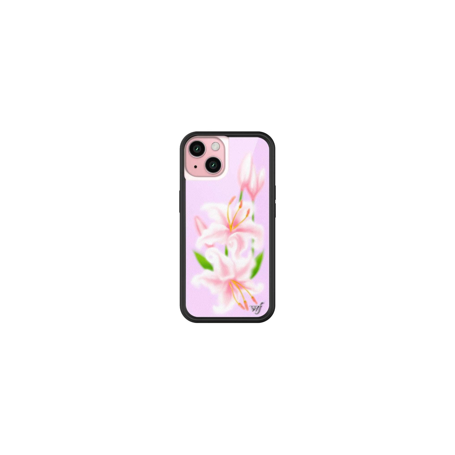 Wildflower Cases - Compatible with iPhone 15 | Protective Black Bumper, 6.5ft Drop Test Certified, Women Owned Small Business | Nature Floral Aesthetic Trendy Cute | Hummingbird
