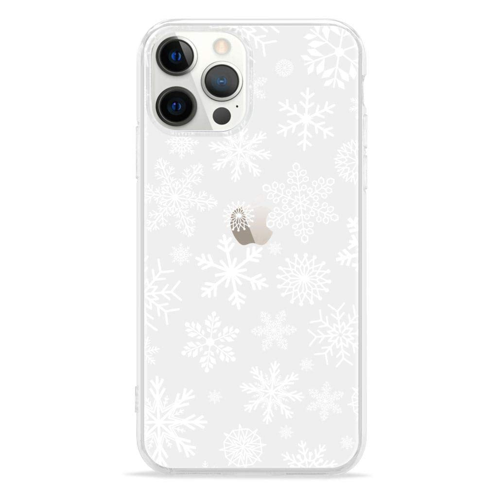 LCHULLE for iPhone 12/12 Pro Christmas Case Xmas Santa Holiday Clear Case | Cute Transparent Design for Women Men Kids, Slim Fit Soft TPU Silicone Shockproof Protective Back Cover - Xmas Tree