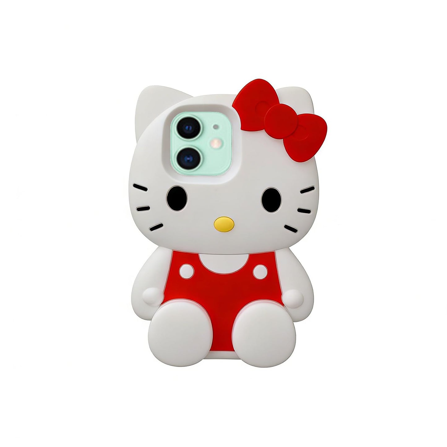 Anime Cat Soft Silicone Case for iPhone 13/14/15,Fashion Kawaii Soft Silicone Animal tective Gel Shockof Gel Back Cover