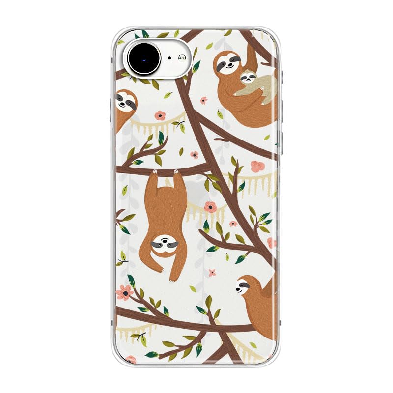 Blingy's for iPhone 17e Case/iPhone 16e Case, Fun Dog Style with Paw Print Pattern Cute Cartoon Animal Design Transparent Soft TPU Protective Clear Case 6.1 inch (Dogs w/Prints)