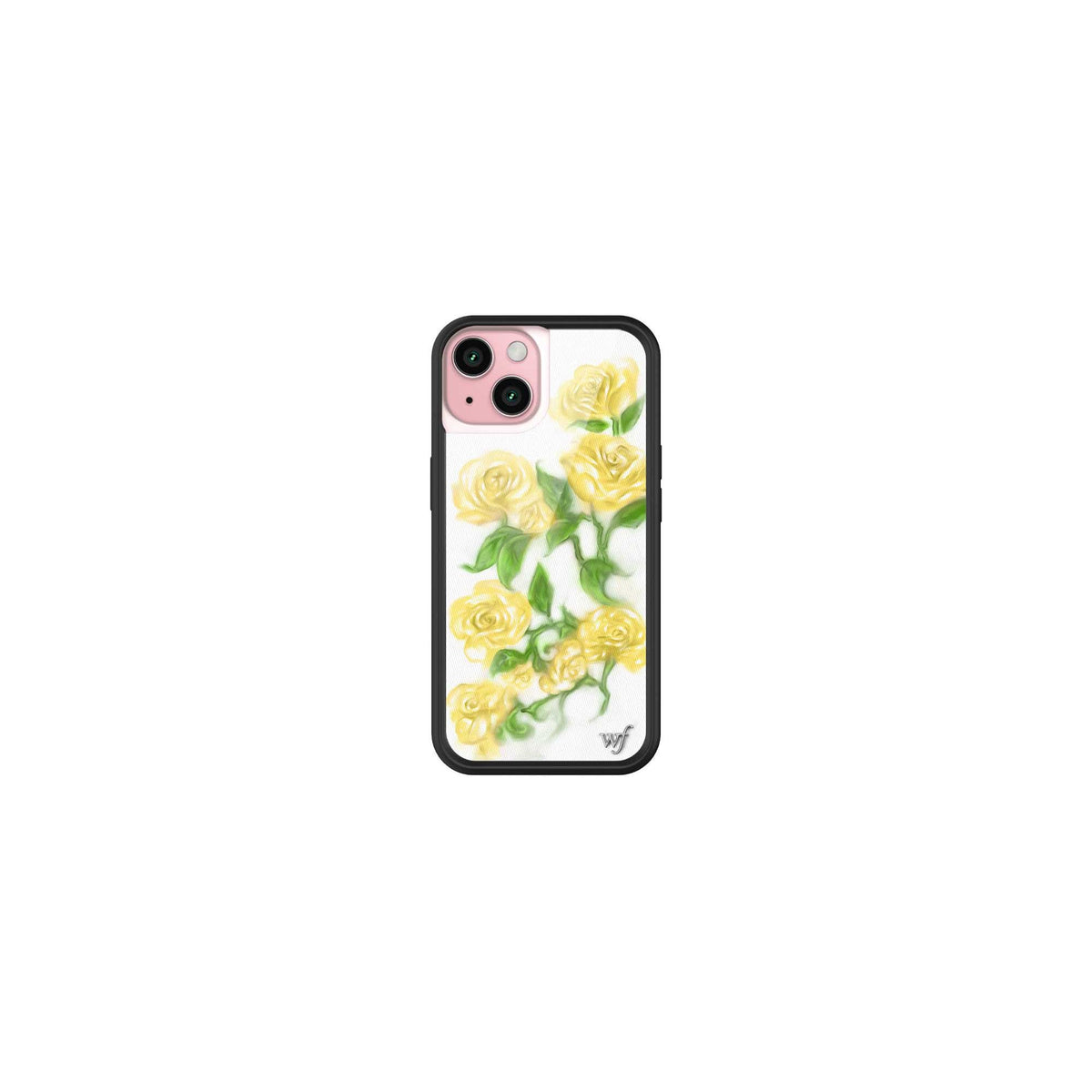 Wildflower Cases - Compatible with iPhone 15 | Protective Black Bumper, 6.5ft Drop Test Certified, Women Owned Small Business | Nature Floral Aesthetic Trendy Cute | Hummingbird