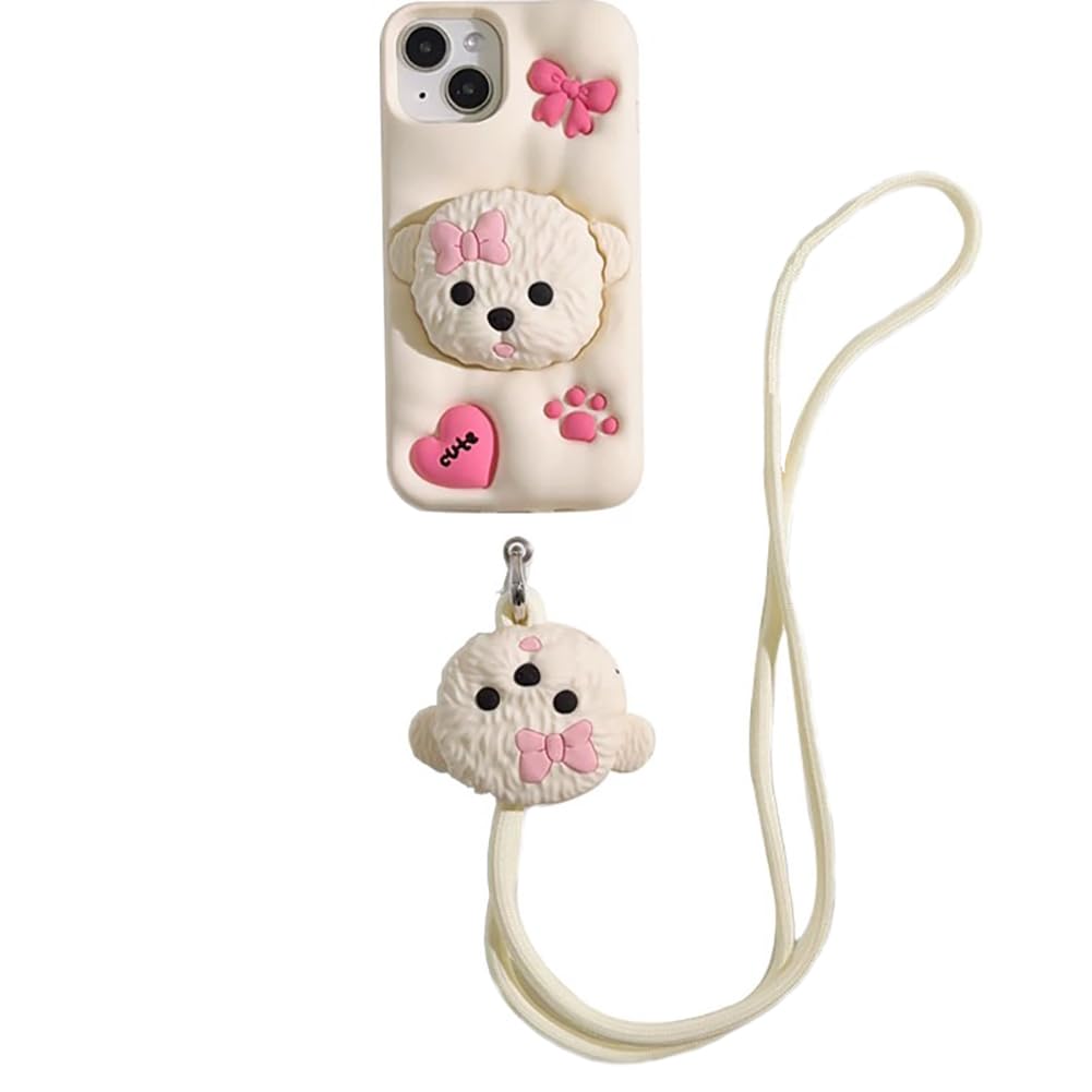 Case Compatible with iPhone 14,Cute 3D Kawaii Funny Sweater Shark Cartoon Cover with Keychain Soft Silicone Gel Drop Protector Women Girls