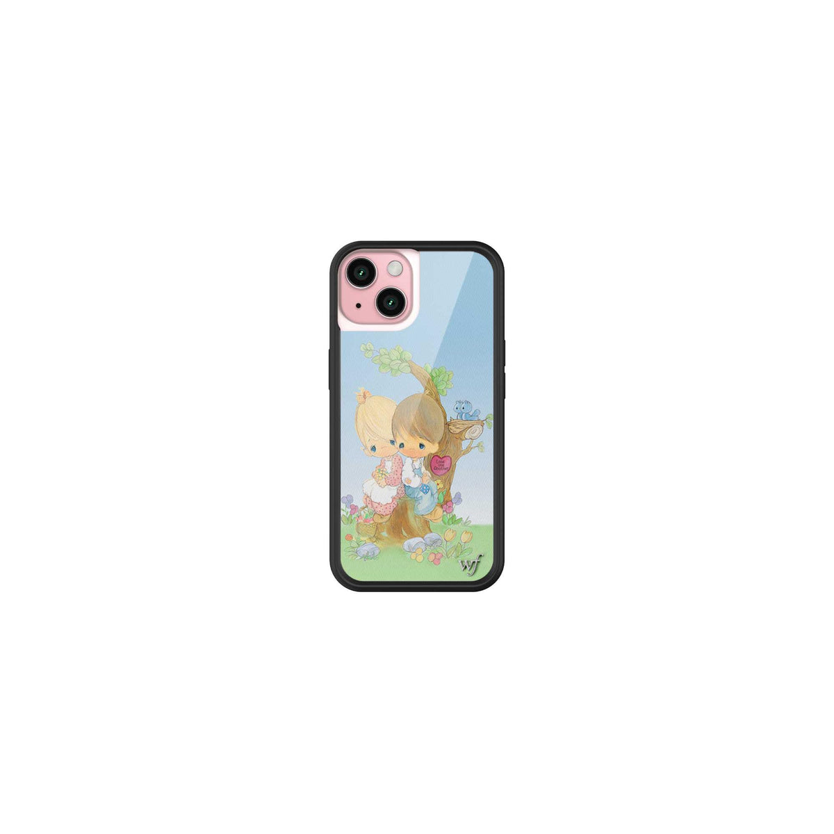 Wildflower Cases - Compatible with iPhone 15 | Protective Black Bumper, 6.5ft Drop Test Certified, Women Owned Small Business | Nature Floral Aesthetic Trendy Cute | Hummingbird