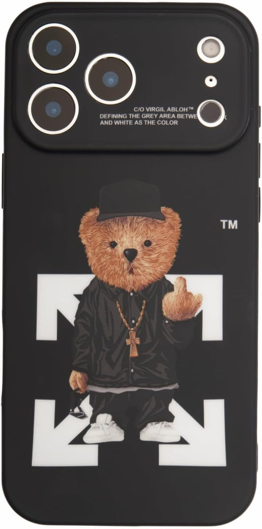 Cool Case Compatible with iPhone 17 pro max case,Designer for Boys,Funny Aesthetic Soft Silicone Gel Rubber Shockproof Cover Full Body Drop Protection (for iPhone 17 pro max) Black