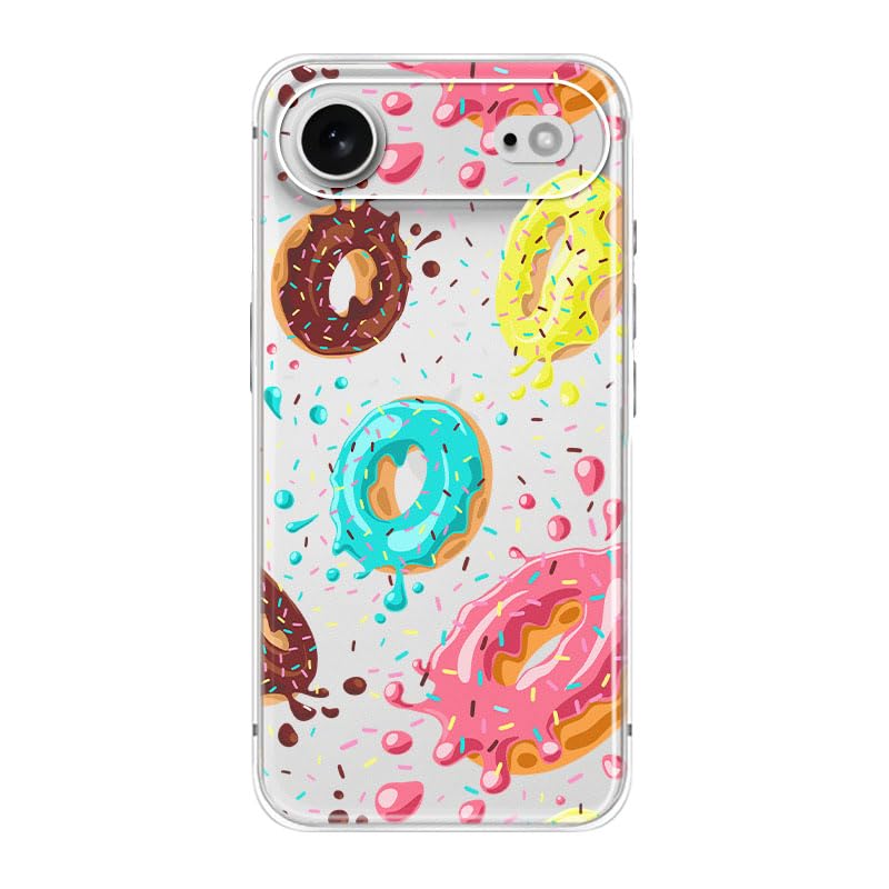 Blingy's for iPhone 17e Case/iPhone 16e Case, Fun Dog Style with Paw Print Pattern Cute Cartoon Animal Design Transparent Soft TPU Protective Clear Case 6.1 inch (Dogs w/Prints)