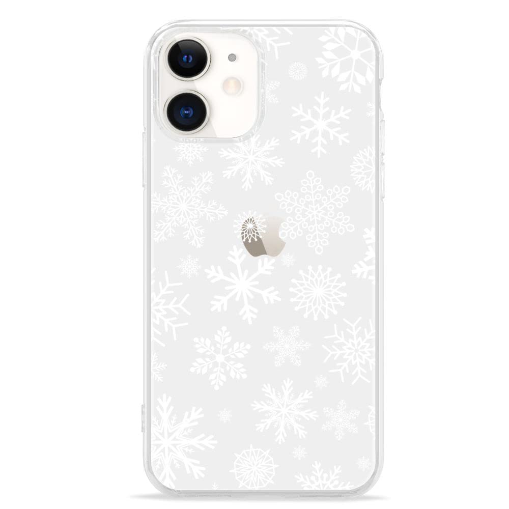 LCHULLE for iPhone 12/12 Pro Christmas Case Xmas Santa Holiday Clear Case | Cute Transparent Design for Women Men Kids, Slim Fit Soft TPU Silicone Shockproof Protective Back Cover - Xmas Tree