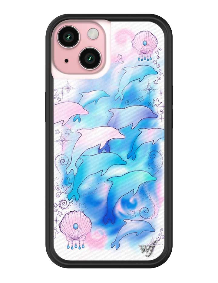 Wildflower Cases - Compatible with iPhone 15 | Protective Black Bumper, 6.5ft Drop Test Certified, Women Owned Small Business | Nature Floral Aesthetic Trendy Cute | Hummingbird