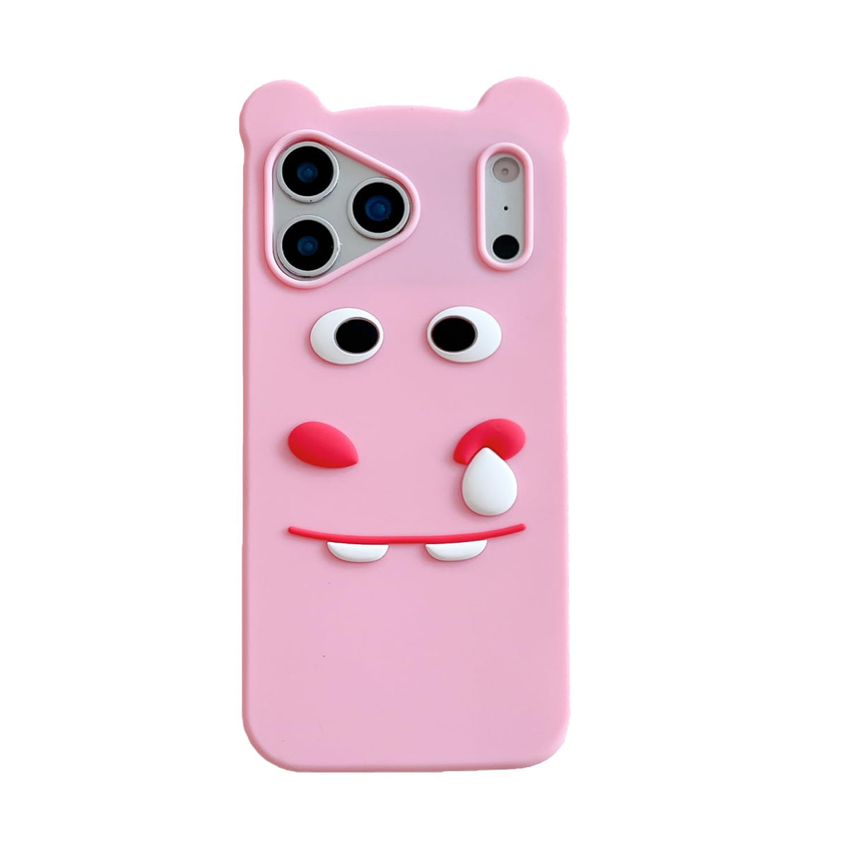 3D Eggplant Case,Cartoon Cute Kawaii Lovely Character Eggplant Man Shape Kids Teens Girls Women Soft Silicone Case for iPhone 16 Pro Max 6.9 inch 2024