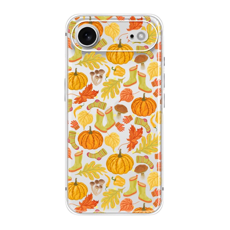 Blingy's for iPhone 17e Case/iPhone 16e Case, Fun Dog Style with Paw Print Pattern Cute Cartoon Animal Design Transparent Soft TPU Protective Clear Case 6.1 inch (Dogs w/Prints)