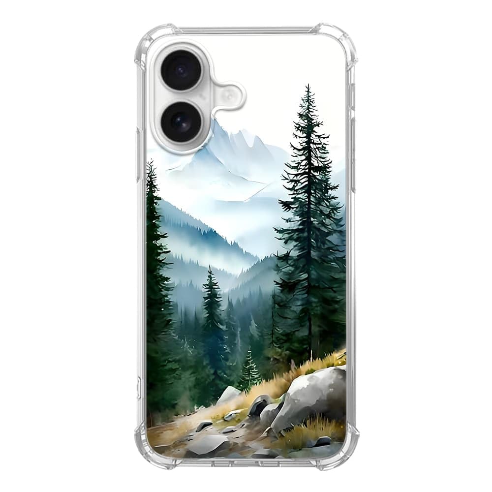 Pink Christmas Pattern Case for iPhone 16, Cute Reindeer, Trendy Cool Soft TPU Bumper Cover Case for iPhone 16