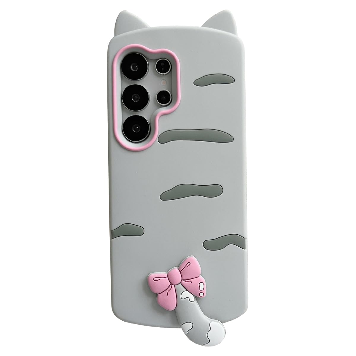 3D Cartoon case for Samsung Galaxy S26 Ultra, Funny Cute Cat Cool Kawaii Soft Silicone Case Women Girls Shockproof Protector Cover Compatible with Samsung Galaxy S26 Ultra