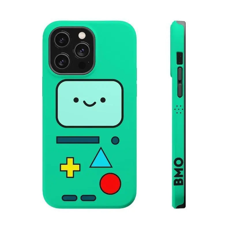 Cute Adventure Time Characters Collage Design Fan Art Magnetic Tough Case Phone Cover for Cartoon Network Fans Durable Protective Magsafe Case Funny Accessory Shockproof Cellphone Casing
