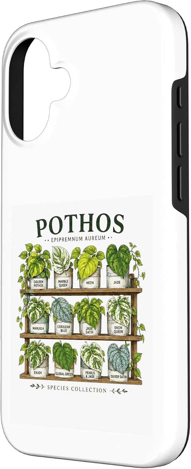 Pothos Plant Varieties Botanical Houseplant Design Case for iPhone 16