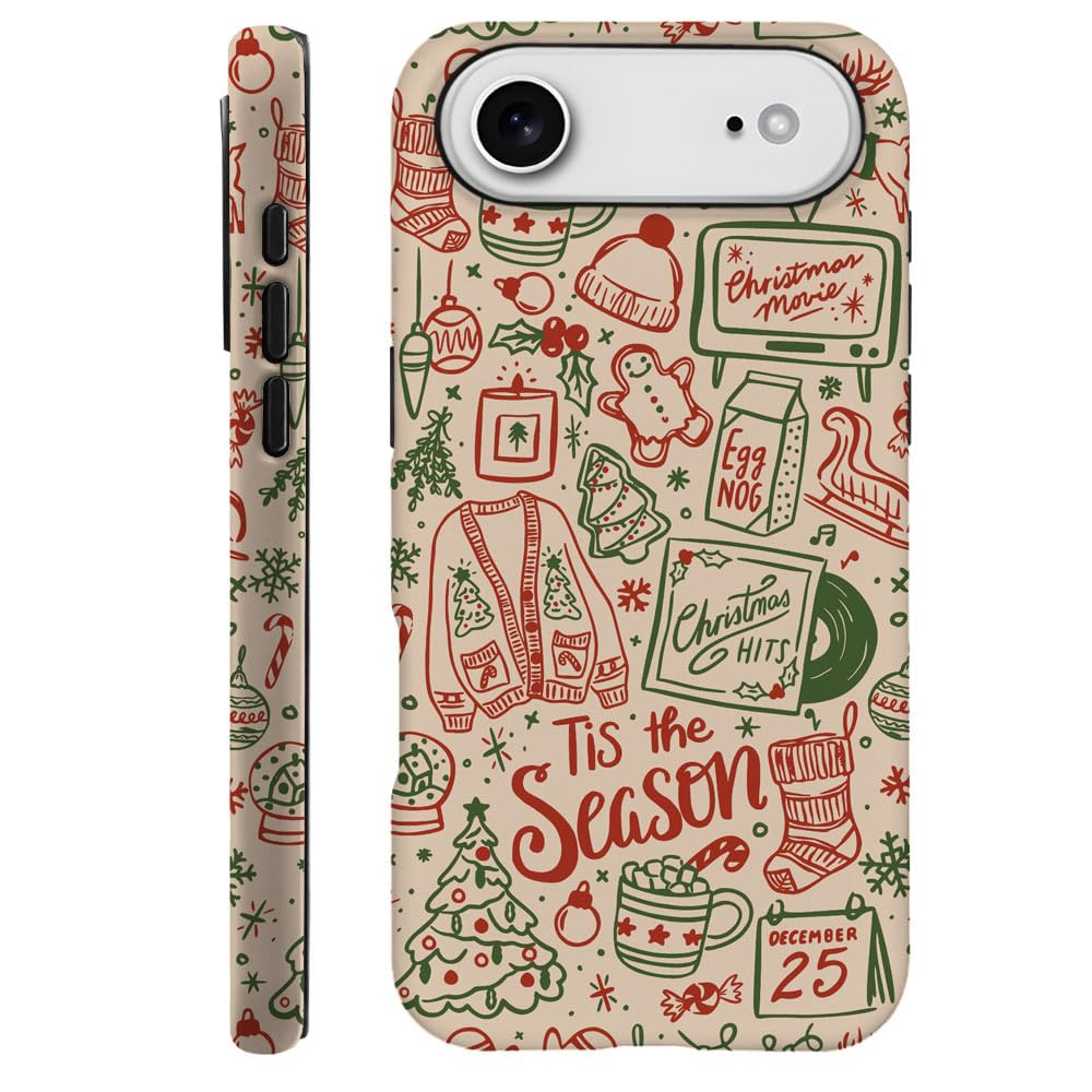 Case for iPhone 17 - [Drop Protection Phone Cover] - Hybrid Case for Girl Women - Funny Monkey Stripes 01