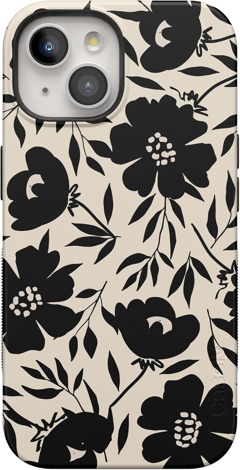 Casely iPhone 15 Case | Hanging Around | Potted Plants Floral | Bold Protective Design | Compatible with MagSafe