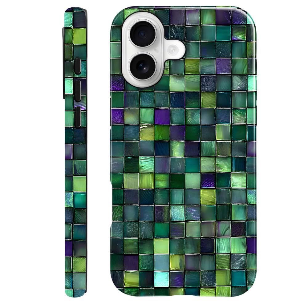 DAIZAG Case Compatible with iPhone 17,Glossy Durable Shock Protection Cover for Girl Women,Christmas Tree Snowflake Pattern