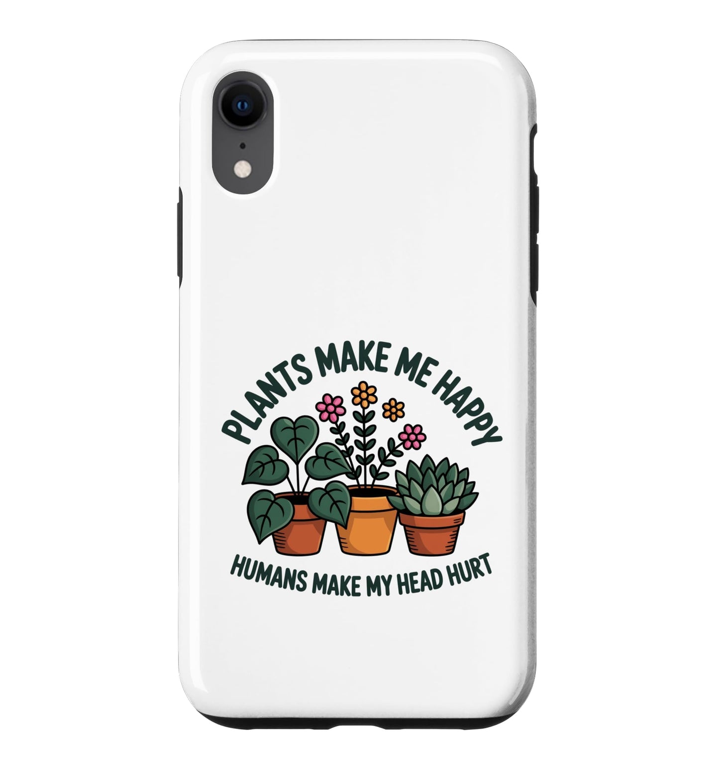 Plant Lover Introvert Plants Bring Joy Funny Design Case for iPhone 11