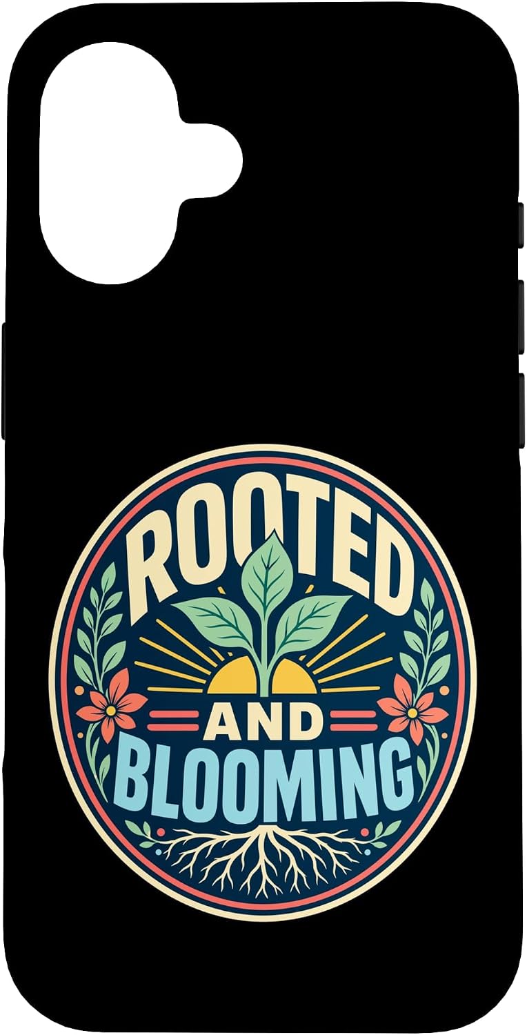 Rooted Blooming Plant Nature Retro Case for iPhone 16
