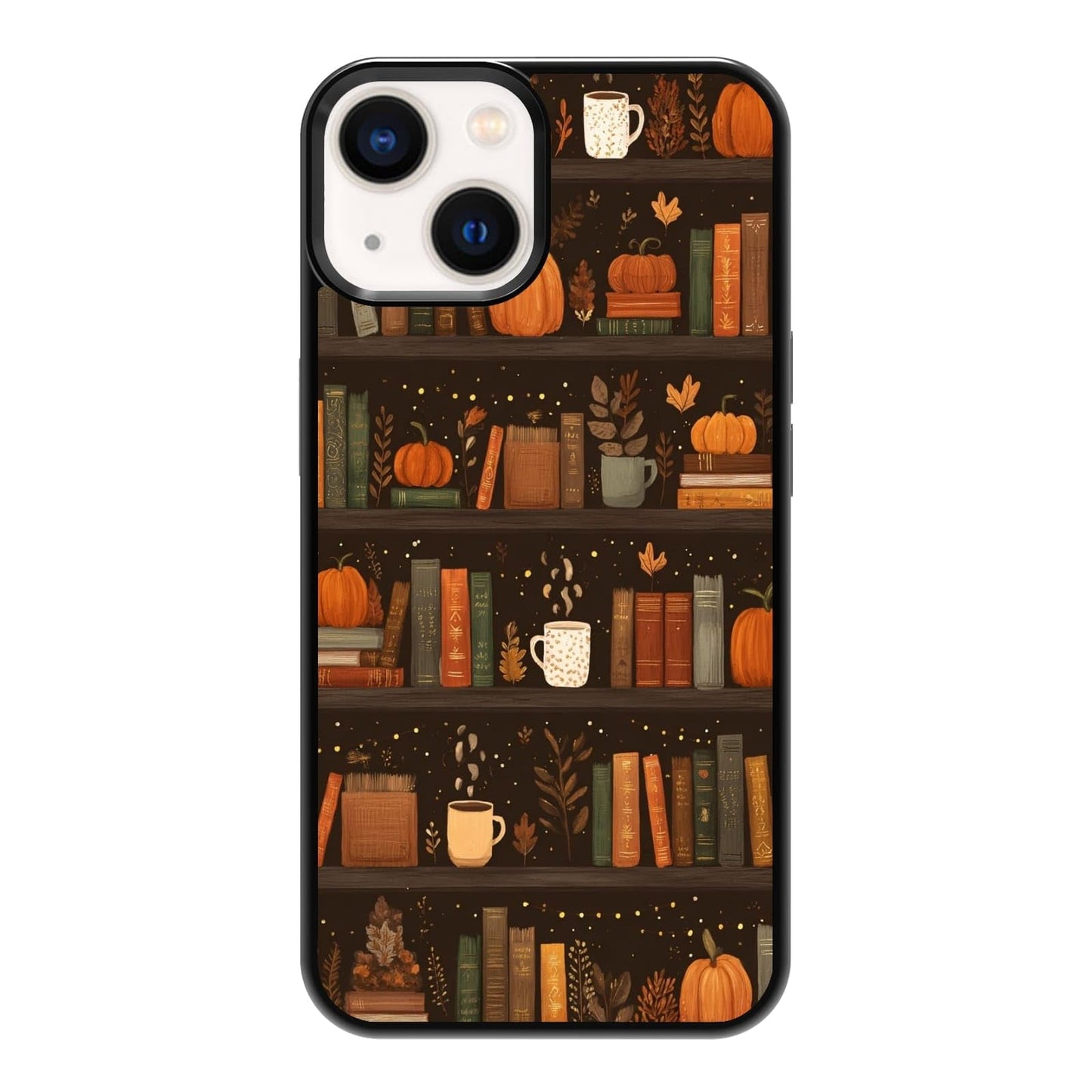 Aesthetic Bookshelf Urban Jungle Potted Plants Botanical Phone Case, Shockproof Protective Cover for iPhone 11 12 13 14 15 16 17 Pro Max Plus Mini XR 7 8 SE