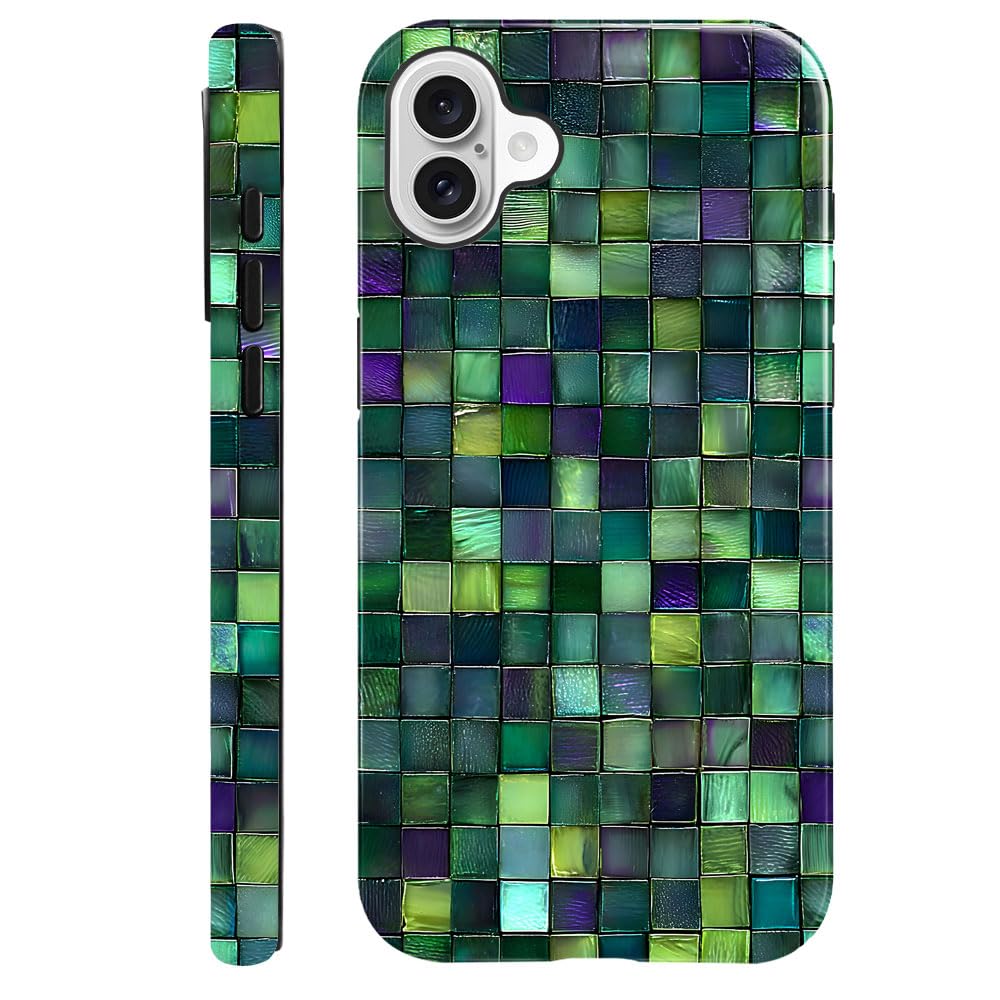 DAIZAG Case Compatible with iPhone 17,Glossy Durable Shock Protection Cover for Girl Women,Christmas Tree Snowflake Pattern