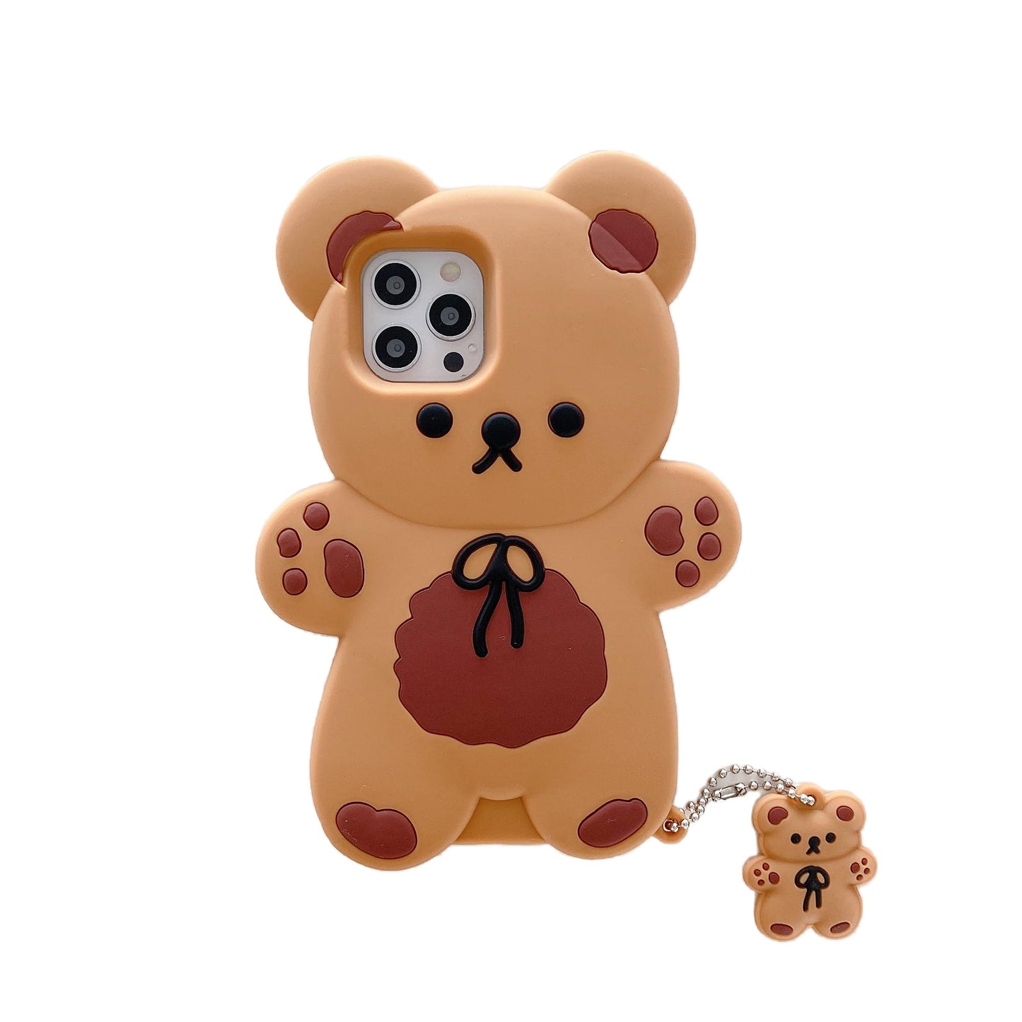 3D Potato Case for iPhone 16 6.1",Cartoon Cute Kawaii Lovely Character Potato Man with Pendant Shape Kids Teens Girls Women Soft Silicone Case for iPhone 16 6.1 inch 2024