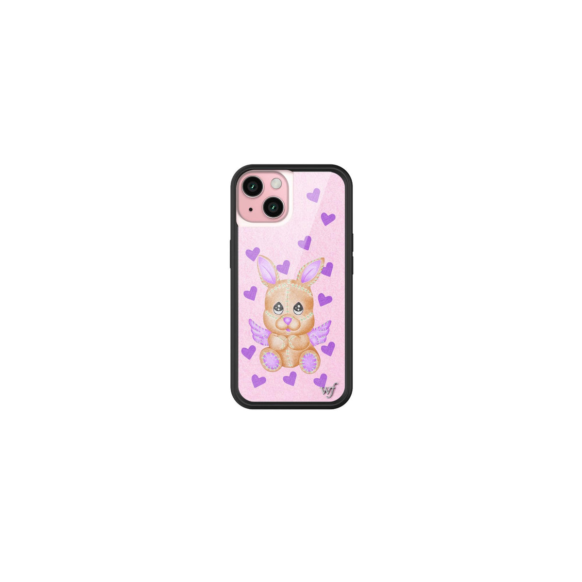 Wildflower Cases - Compatible with iPhone 15 | Protective Black Bumper, 6.5ft Drop Test Certified, Women Owned Small Business | Nature Floral Aesthetic Trendy Cute | Hummingbird