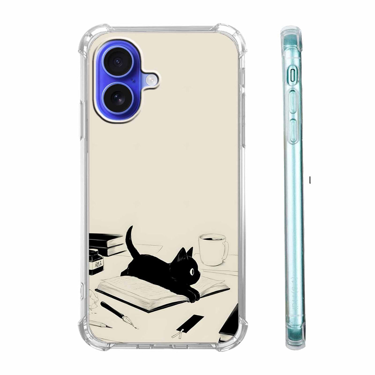 Christmas Aesthetic Case for iPhone 16,Winter Holiday Elements Collage Case for Kids,Soft TPU Bumper Case Compatible with iPhone 16,6.1"