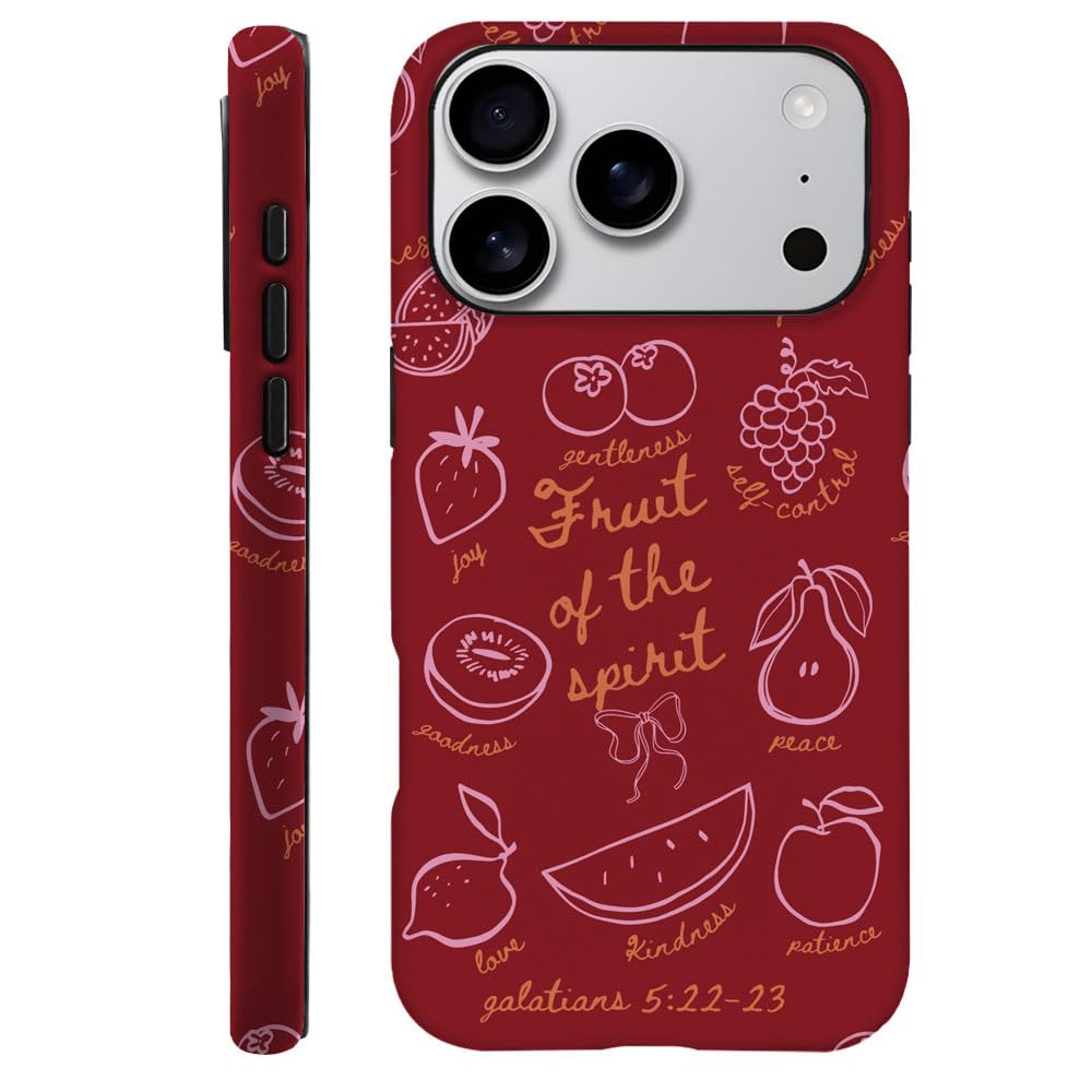 Compatible with iPhone 15 Pro,Durable & Shockproof Phone Case Cover Design - Christmas Retro Doodle