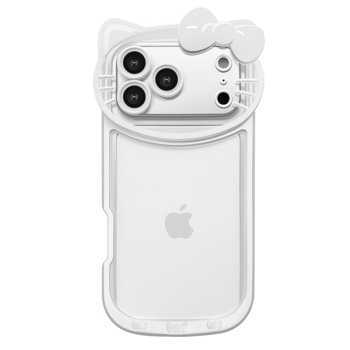Compatible with iPhone 17 Pro Max Clear Case, Cute Cat Case for Women Girls Kids Cartoon Design Case Cover Shell Slim Soft Protective Case with Camera Lens for iPhone 17 Pro Max, Pink