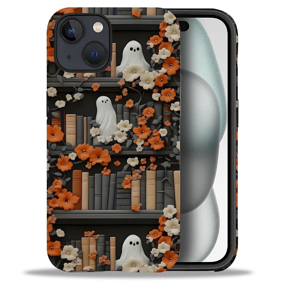 Case for iPhone 17,Drop Protection Hybrid 2-Layer Hard Phone Cover-Vintage Christmas Stamps Collage