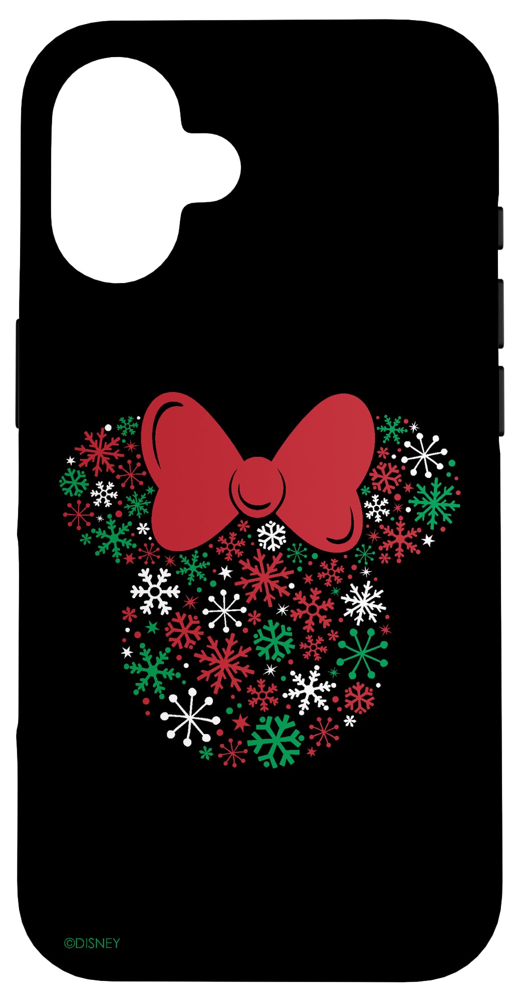 Disney Minnie Mouse Icon Holiday Snowflakes Case for iPhone 16 Pro Max
