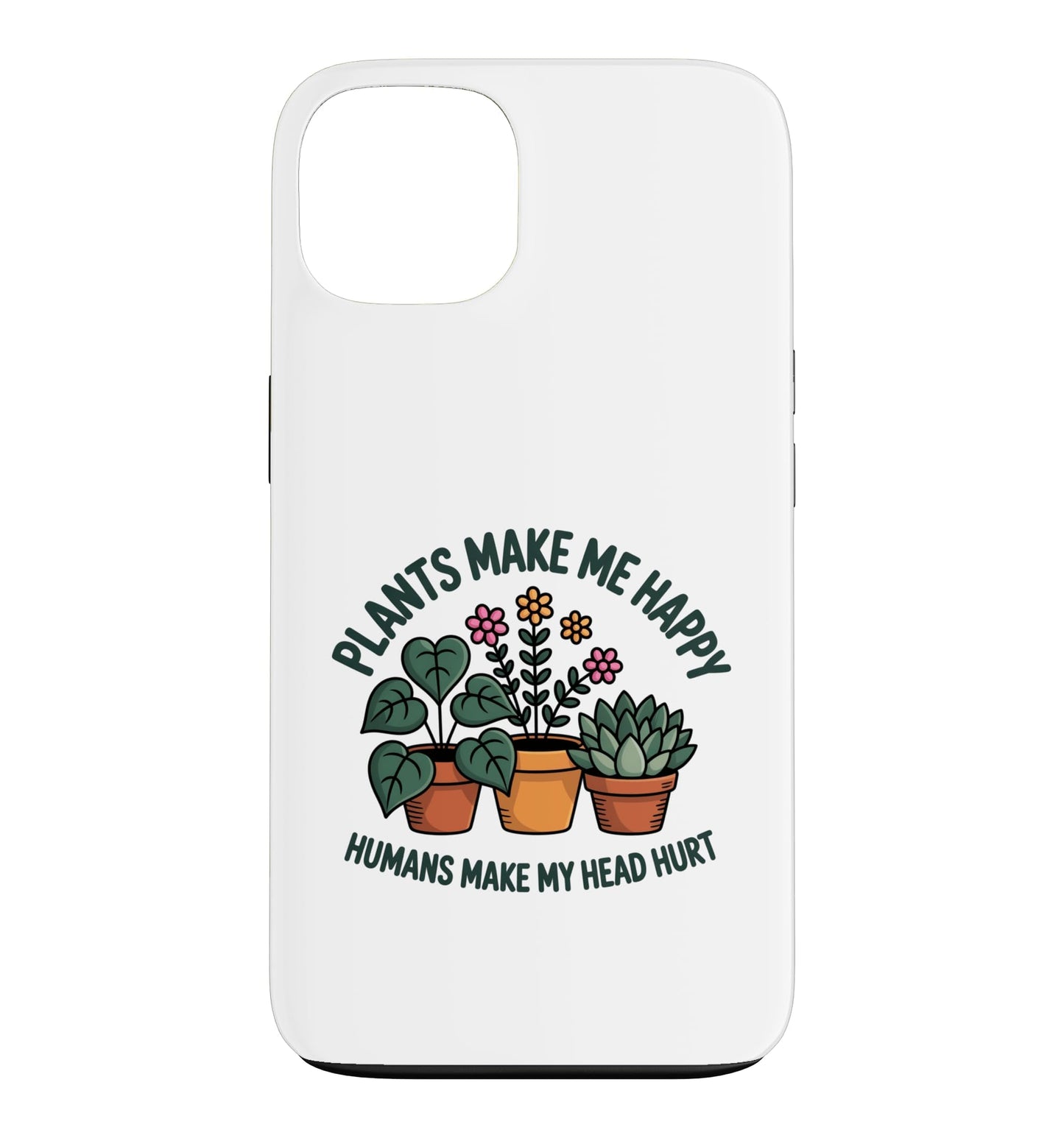Plant Lover Introvert Plants Bring Joy Funny Design Case for iPhone 11
