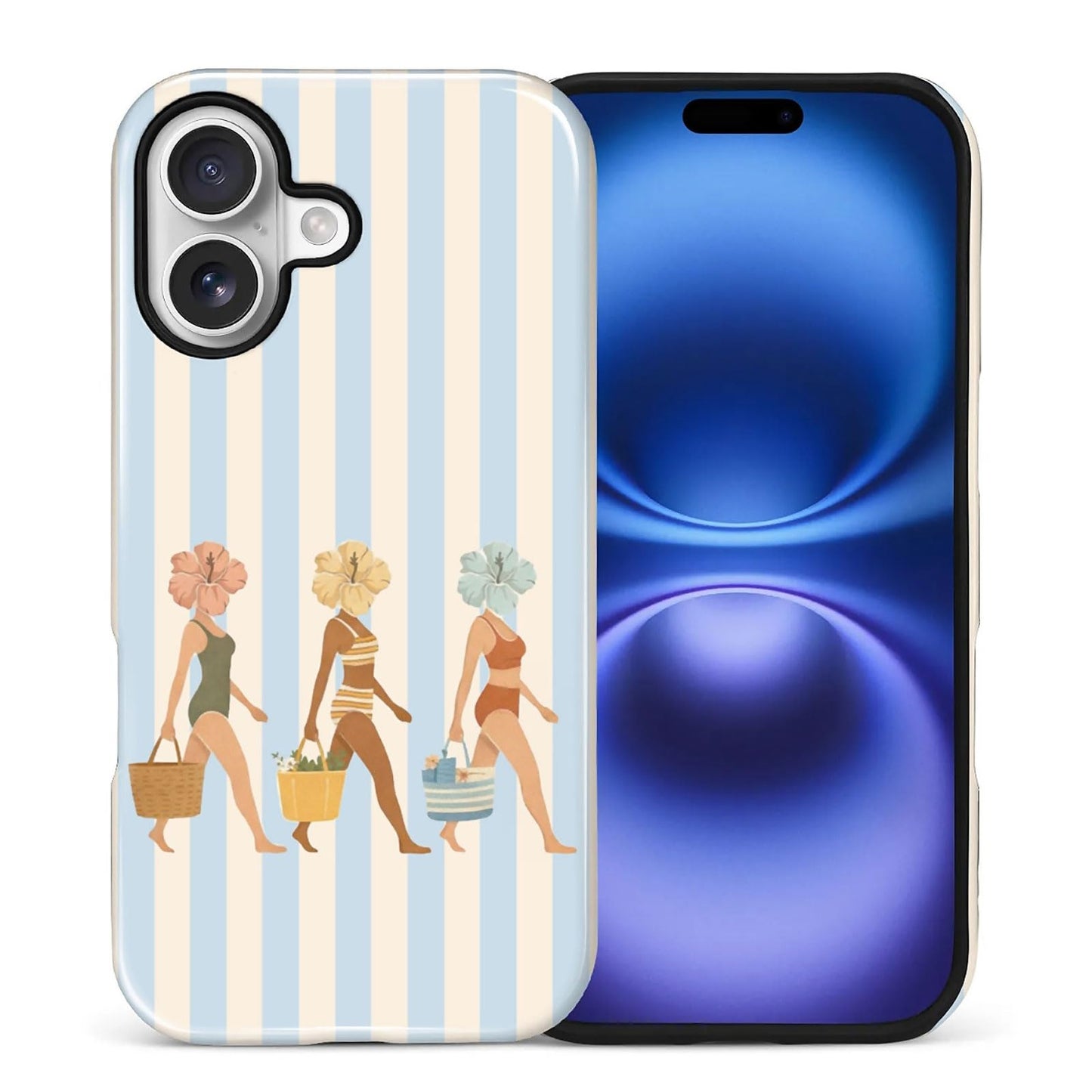 Case Compatible with iPhone 17 Pro,Double Layer Protection, Matte Finish, Anti-Drop and Anti-Fingerprint Armor -Yellow Striped Taco Vacation Sausage Dog Collage