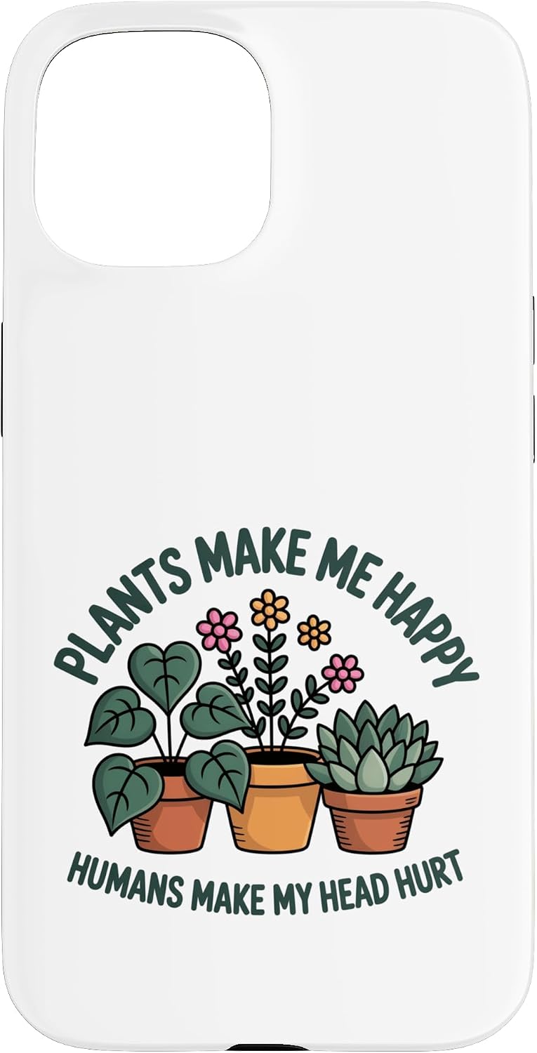Plant Lover Introvert Plants Bring Joy Funny Design Case for iPhone 11