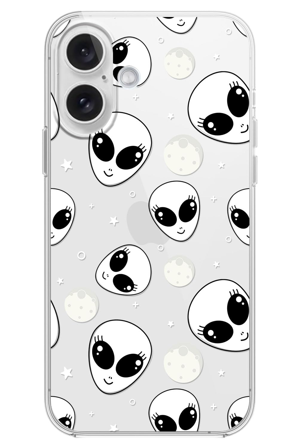 Blingy's for iPhone 17 Case, Christmas Tree Snowflake Winter Clear Case | Transparent, Winter Holiday Design, Snowflake Pattern, Christmas Pattern, Merry Christmas, Soft TPU Protective Case 6.3 in