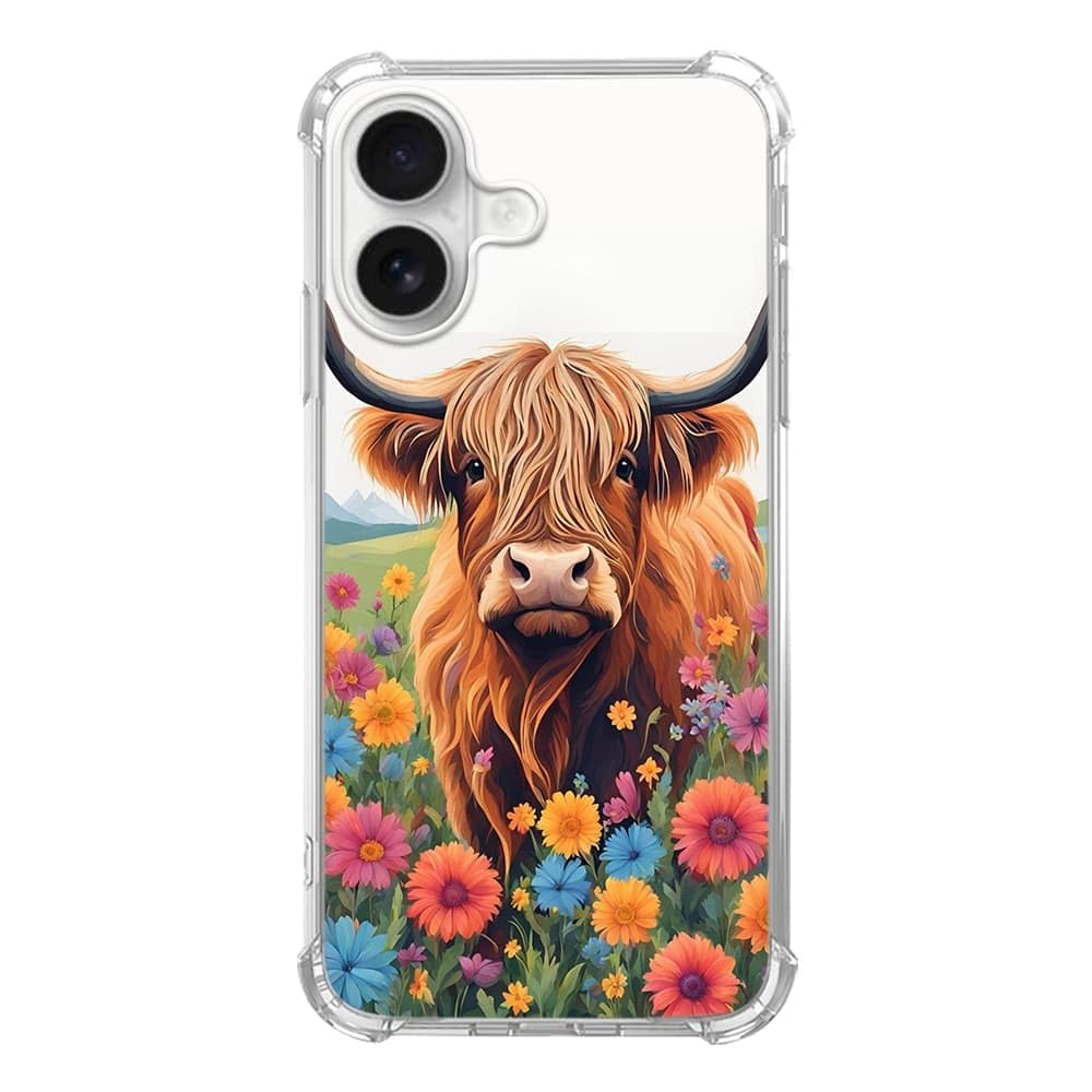 Pink Christmas Pattern Case for iPhone 16, Cute Reindeer, Trendy Cool Soft TPU Bumper Cover Case for iPhone 16