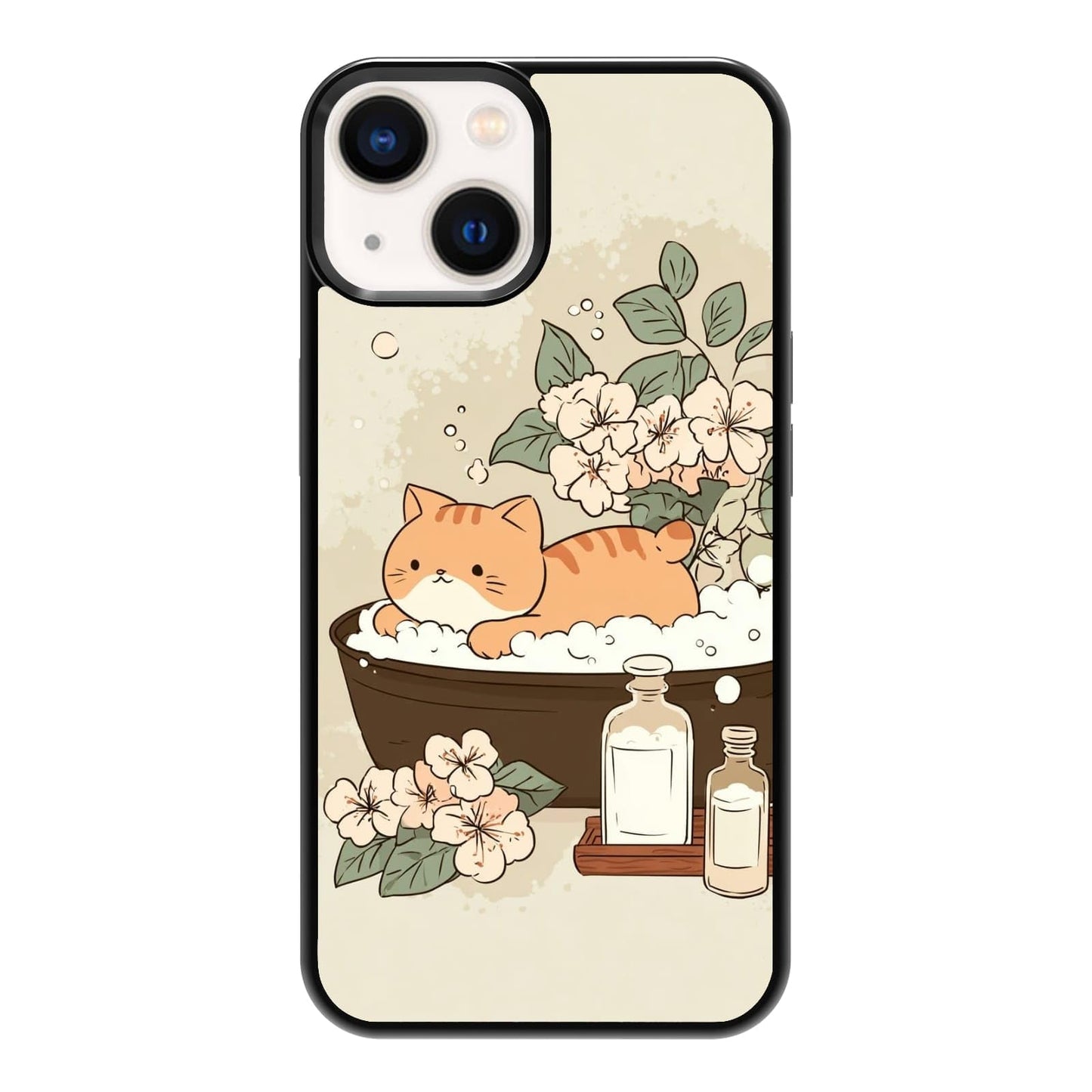 Plant Lover Black Cat Houseplants Indoor Garden Aesthetic Phone Case, Shockproof Protective Cover for iPhone 11 12 13 14 15 16 17 Pro Max Plus Mini XR 7 8 SE