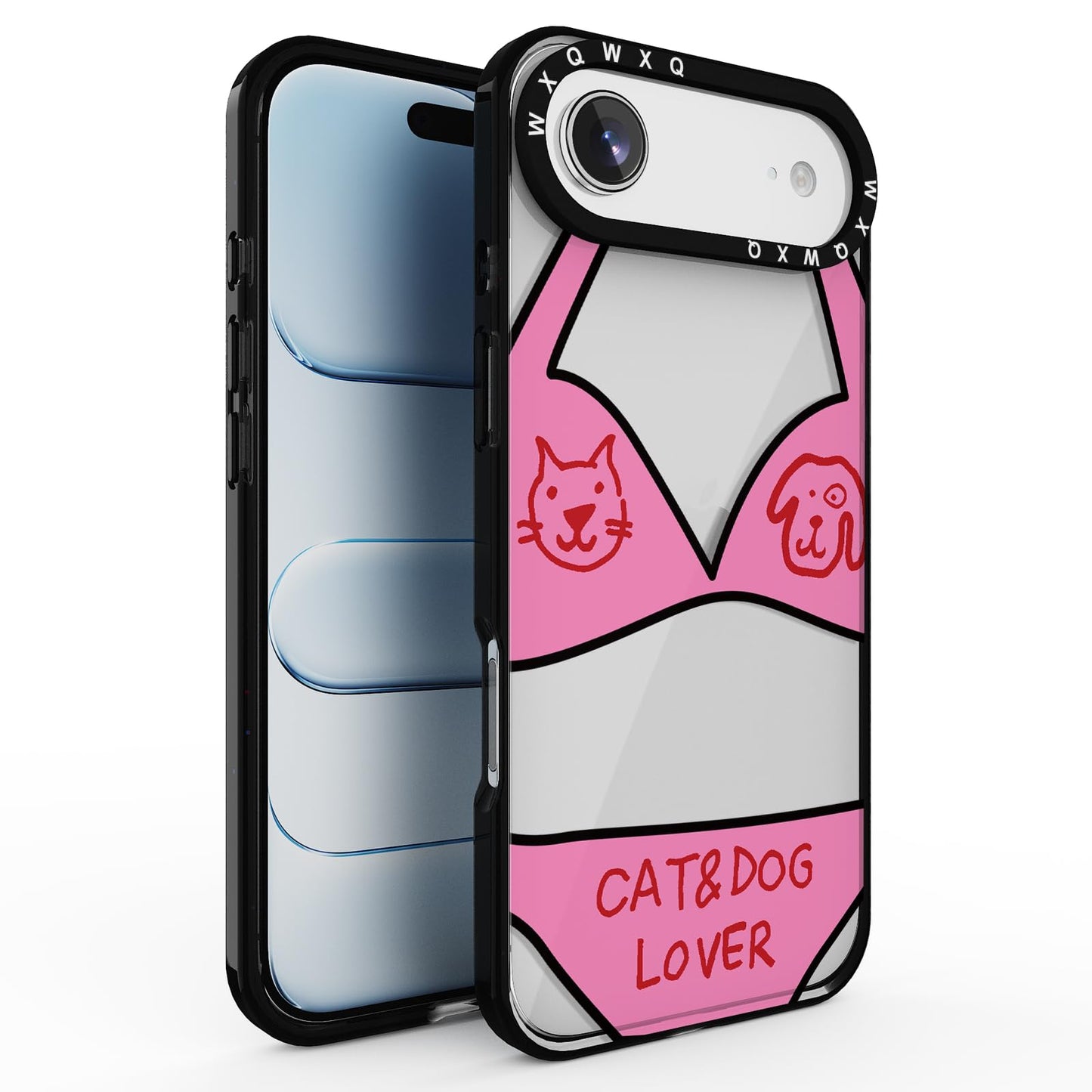 for iPhone 16 pro max Graffiti of Cartoon Animal Clear Phone Case | TPU+PC Premium Painted Anti-Drop Phone Case Superior Shock Absorption Military-Grade Drop Protection cover