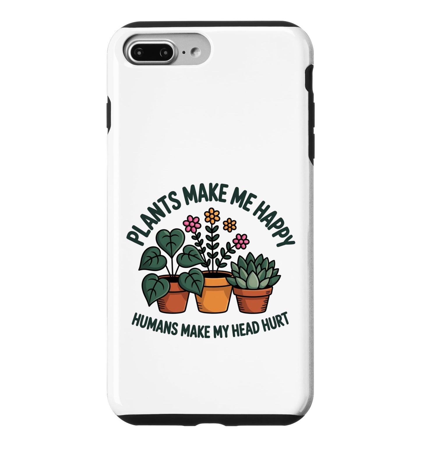 Plant Lover Introvert Plants Bring Joy Funny Design Case for iPhone 11