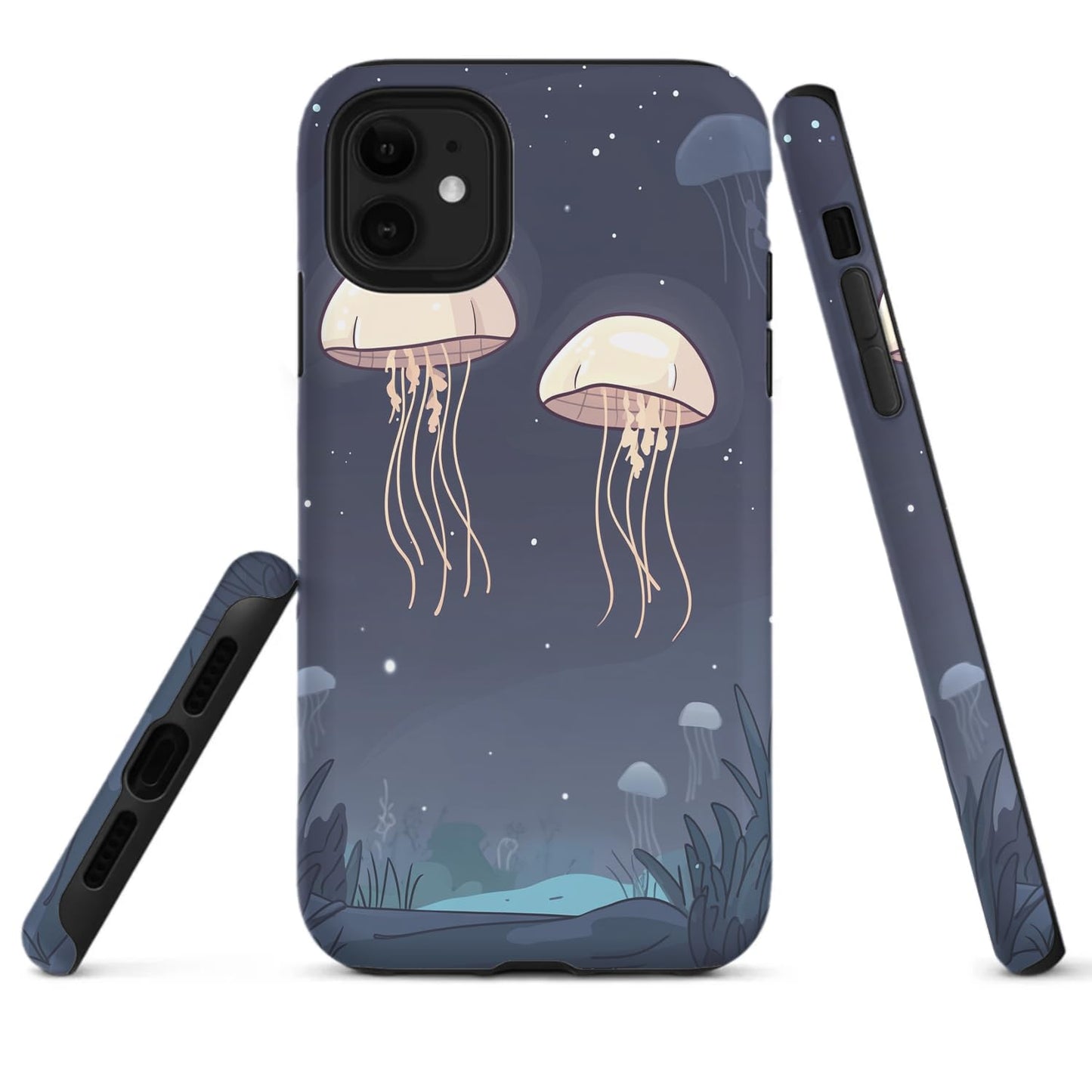 Raindrops Potted Plants Phone Case Compatible with iPhone 16 15 14 13 12 Compatible with Samsung Galaxy S25 S23 Plus S21 FE S22 Dual Layer Sturdy Shockproof Full Protection with Mag-Safe