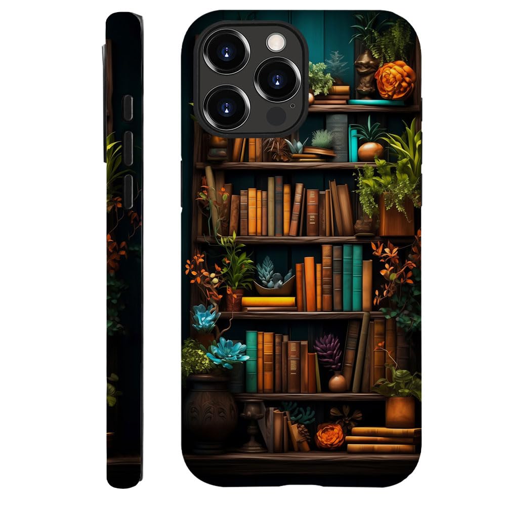 SEized Case Compatible with for iPhone 13 Pro Max,Plants Books Phone Case for Girl Women Boy Men,Durable Protection Case for iPhone 13 Pro Max