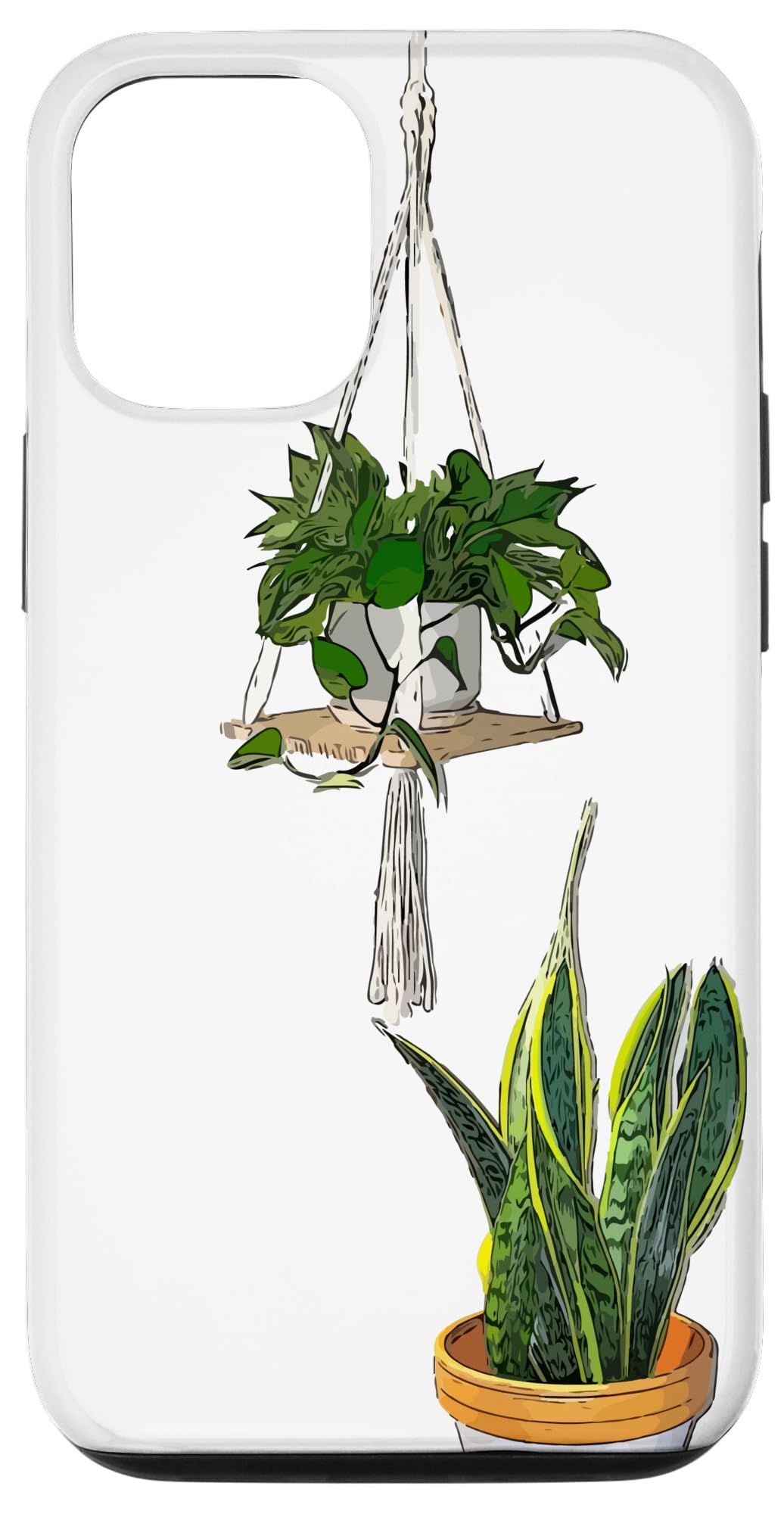 Modern Hanging Pothos and Snake Plant Case for iPhone Air