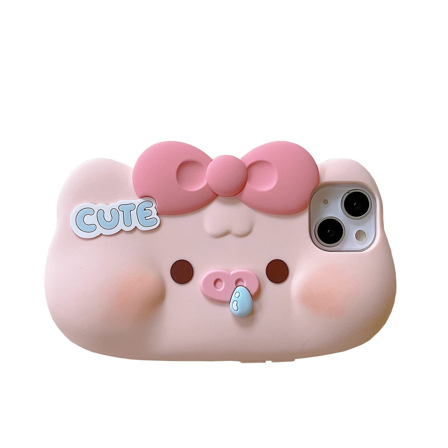 Case Compatible with iPhone 14,Cute 3D Kawaii Funny Sweater Shark Cartoon Cover with Keychain Soft Silicone Gel Drop Protector Women Girls