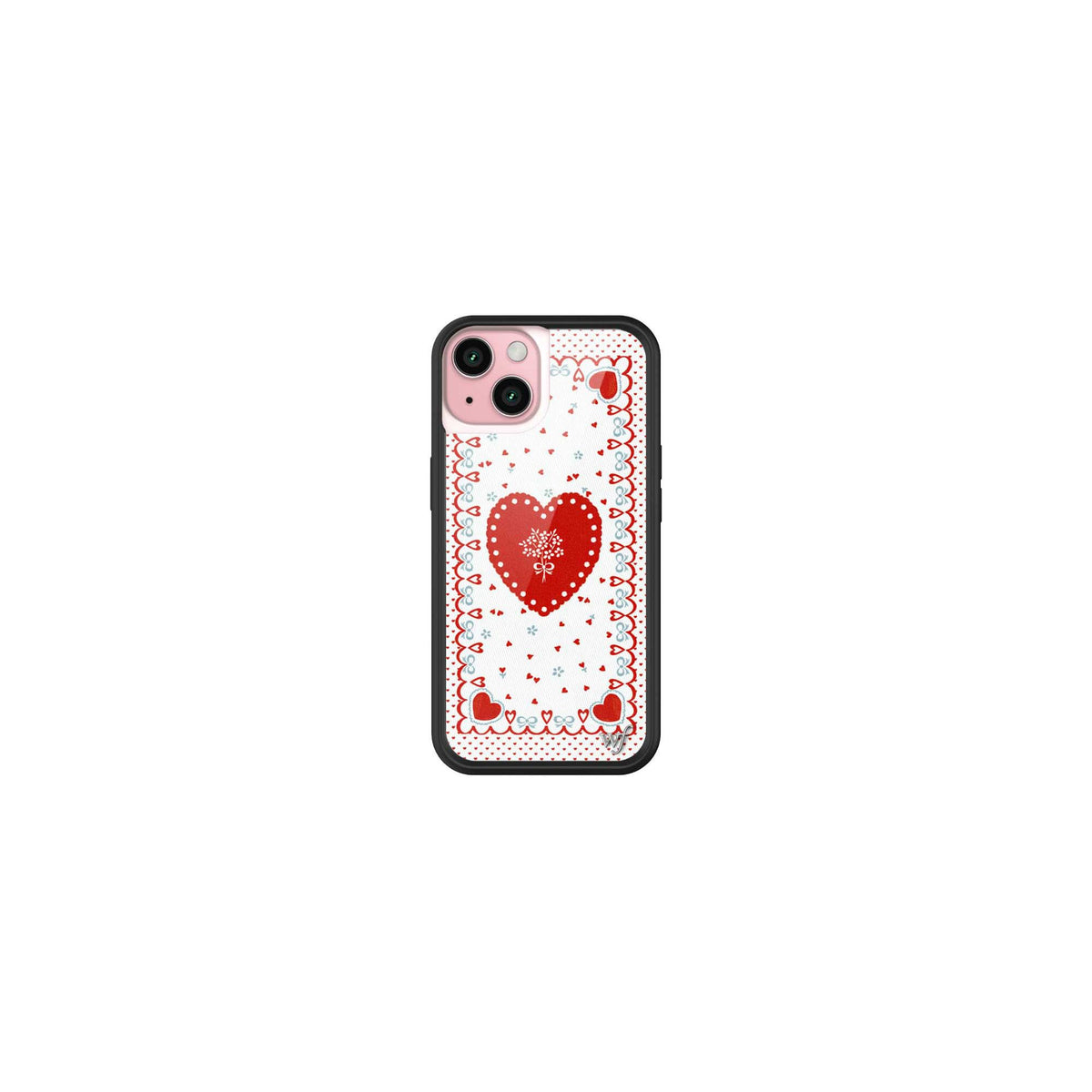 Wildflower Cases - Compatible with iPhone 15 | Protective Black Bumper, 6.5ft Drop Test Certified, Women Owned Small Business | Nature Floral Aesthetic Trendy Cute | Hummingbird