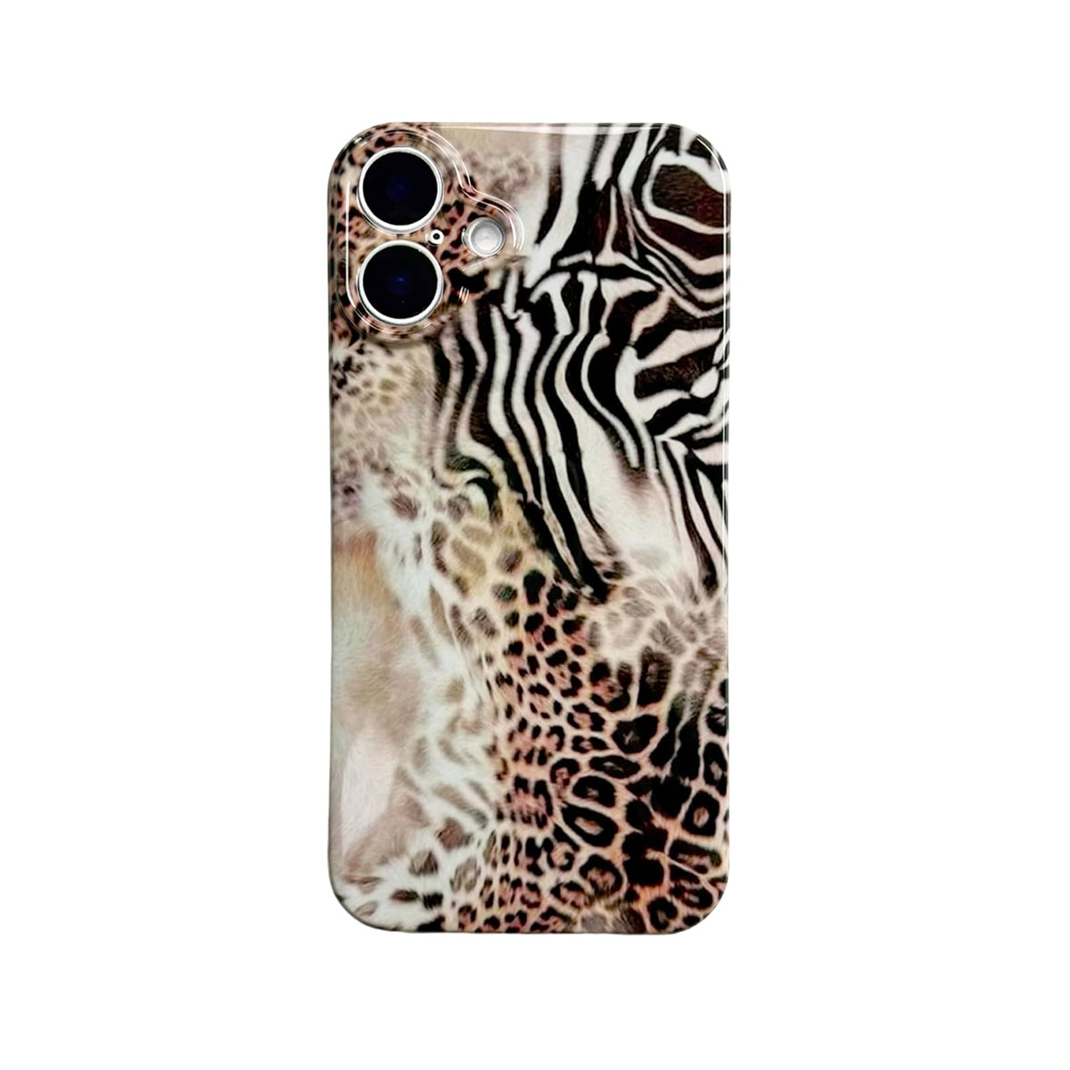 Aesthetic Y2K Cheetah Phone Case for iPhone 17 6.3in,Cute Animal Leopard Zebra Tiger Print Retro Cool Girl Trendy Vintage Protective Cover - Animal Print