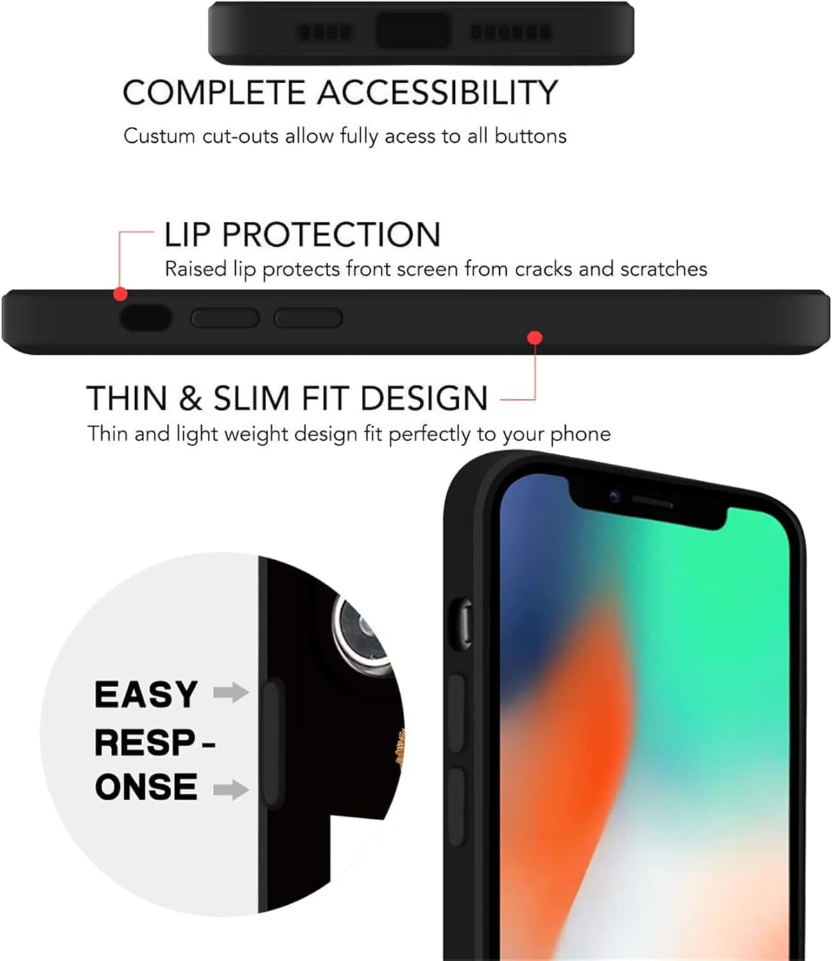 Cool Case Compatible with iPhone 17 pro max case,Designer for Boys,Funny Aesthetic Soft Silicone Gel Rubber Shockproof Cover Full Body Drop Protection (for iPhone 17 pro max) Black